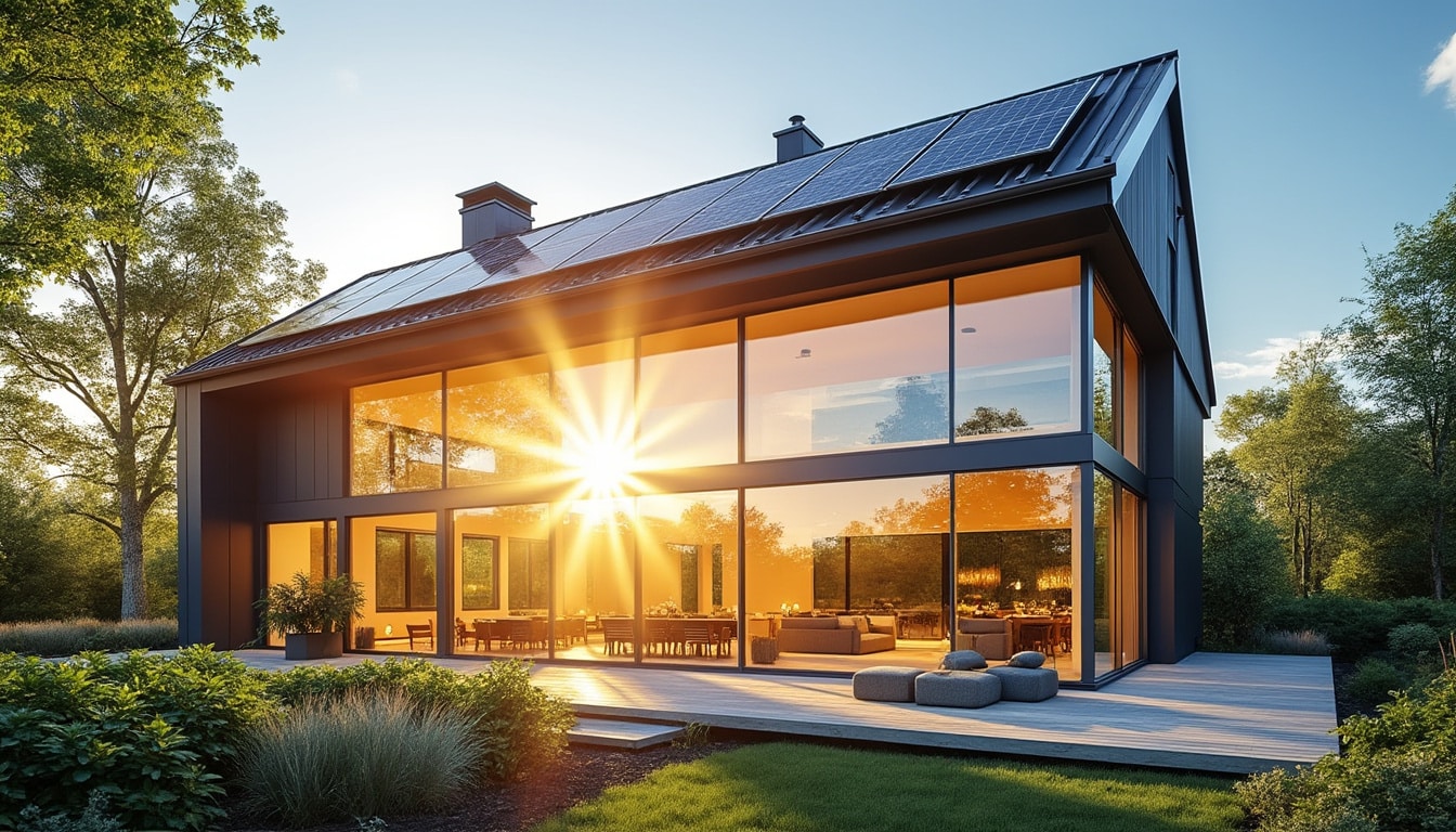 découvrez comment l'orientation plein sud des baies vitrées optimise les apports solaires pour des constructions bioclimatiques efficaces et écologiques.