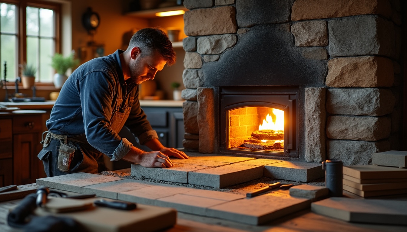 découvrez comment l’installation d’un poêle de masse permet d’accumuler la chaleur du feu et de la restituer progressivement pendant plusieurs heures.